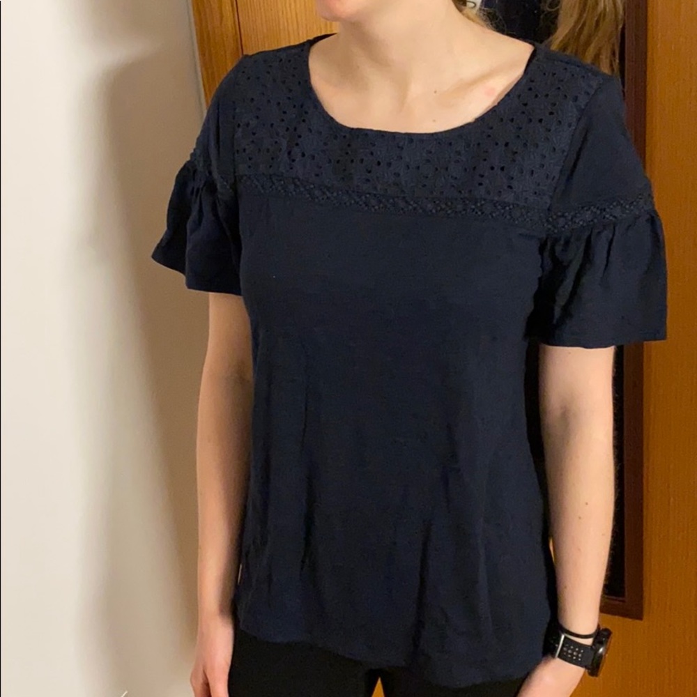 Talbots Navy T-Shirt Size S